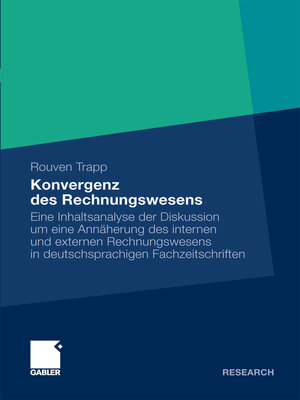 cover image of Konvergenz des Rechnungswesens